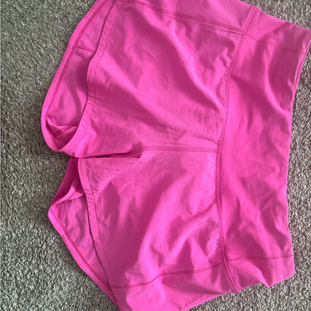 Lululemon Speed Up 4” inch Size 6 Pink